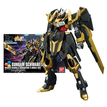 Bandai Gundam Modell Kit Anime Ábra Játékok HGBF 1/144 Gundam Schwarzritter Valódi Gunpla Anime figurát Játékok