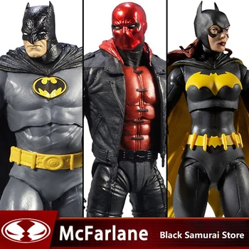 McFarlane DC comics Batman:Három Joker Batgirl Red Hood újdonságok 7inch Gyűjthető Figurák Modell Anime figurát Játékok