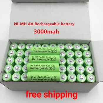 3000mAh AA méretű 1,2 V akkumulátor Ni-MH újratölthető akkumulátor Játék Távirányító AA Újratölthető Akkumulátorok 1.2 v-os akkumulátor 3000mah