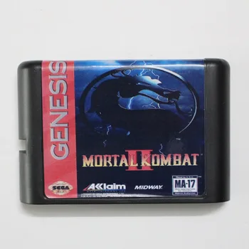 Mortal Kombat 2 16 bit MD Játék Kártya Sega Mega Drive Genesis