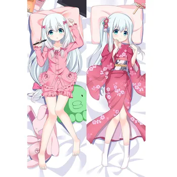 Anime Eromanga Sensei Dakimakura érdekesség de cubierta de carácter Sagiri Izumi almohada Caso Elf Yamada abrazos almohada caso