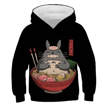 Vicces Anime A Szomszédom Totoro Nyomtatás 3D Téli Alkalmi Pulóver Gyerek Divat, Pulóver Kapucnis, hogy A Szomszédom Totoro Streetwear