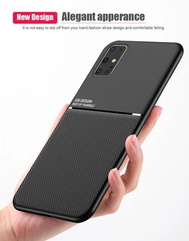 Bőr telefon tok Samsung Galaxy S10 S20 Plus Ultra S9 S8 Plusz S10E Megjegyzés 20 10 9 8 A50 A70 Telefon Mágneses Autó Takaró Lemez