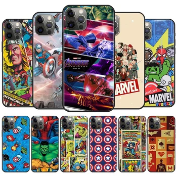 Tok iPhone 11 13 12 Pro Max 12 13 Mini IPHONE X XS XR 8 7 6 6 Plusz 5 5S SE Fundas Marvel Avengers Harc A Föld