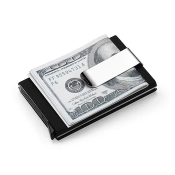 Magas QualitId Férfi Pénztárca Hitelkártya Birtokos Automatikus Beállítja, Hogy Üzleti Alumínium Wallet-Kártya Készletek Készpénz Klip Tartó