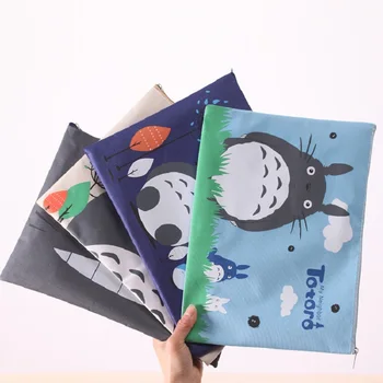 4 színben Kreatív Anime Aranyos Totoro Cipzár Fájl Táska Akció Ábra Nyomtatott Rajzfilm Unsiex Iskolai felszerelés, Írószer Teszt Táskák