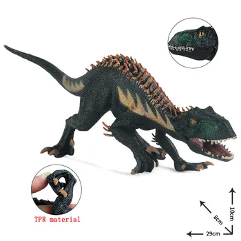 Új Szimuláció Jurassic Nagy Tyrannosaurus Ragadozó Dinoszaurusz Modell TPR Rugalmas, Puha Műanyag Statikus Díszek