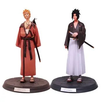 Naruto figura 30CM kimonó Uchiha Sasuke Uzumaki Naruto PVC Akció, Anime Shippuden Rezgés Csillagok Figura Modell Figma Játékok
