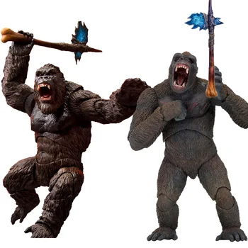 2021 Shm Godzilla Vs Kong King Kong Szuper Mozgatható Ábra Modell Játékok, Díszek Gyermek Születésnapi Ünnep, Ajándék