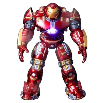 A Marvel Avengers 3 Modellek a vasember Hulkbuster Páncél Mozgatható Ízületek babák Mark LED-es PVC Figura Gyűjtemény Játék