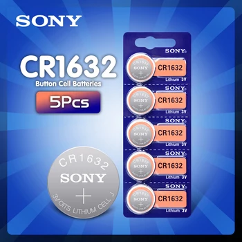 5pc/sok Sony CR1632 Gombot Cella Akkumulátor Nézni Autó Távoli Kulcs cr 1632 ECR1632 GPCR1632 3v Lítium Elem
