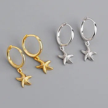 Koreai Jewelley 925 Sterling Ezüst Csillag Gyöngy Fülbevaló Női Party Esküvői Pendientes eh714