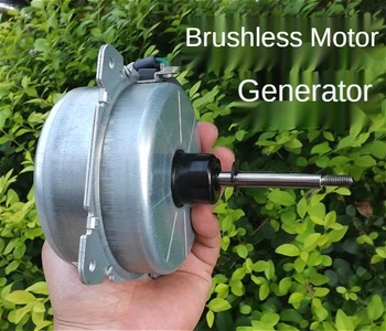 Alacsony Sebességű háromfázisú Állandó Mágnes Brushless AC Brushless szélgenerátor + Előtét 200W Kézi Hidraulikus Teljesítmény 12V-300V