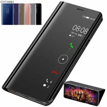 Luxus Okos Tükör Telefon tok iPhone 13 12 Mini 11 Pro XS Max 8 7 6 6 Plusz XR SE 2020 5S Támogatás Flip védőburkolat
