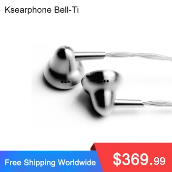 2021 Temperamentum(Ksearphone) Bell-Ti / Bell-Ti Plus Bass HIFI Fém Fülhallgató 15mm Dinamikus Sofőr Fülhallgatót Kiemelt HiFi Fülbe