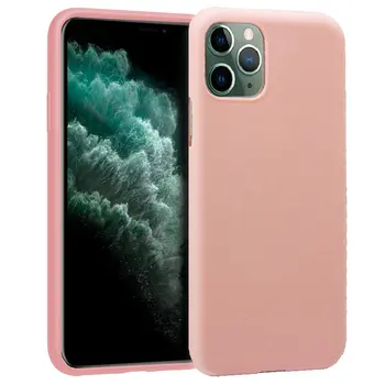 IPhone 11 Pro Max, szilikon, lágy, ultra-vékony, tökéletes, rózsaszín