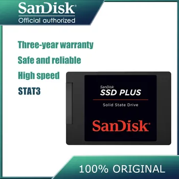 100% eredeti Sandisk SSD Belső szilárdtestalapú meghajtó 120GB 240GB 480GB SATA3 2.5 PLUS SSD Merevlemez Laptop, Asztali PC
