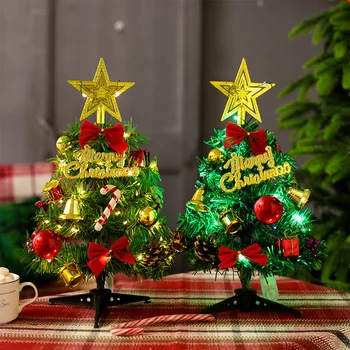 30cm Kis karácsonyfa tündérfény String karácsonyfa Díszek Új Évben Karácsony Otthon lakberendezés 2022