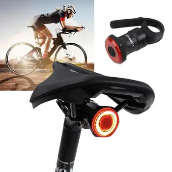 Bicikli Hátsó Lámpa Bicikli hátsó Lámpa Fény IPx6 Vízálló LED Töltés Kerékpár Smart Auto Fék Érzékelő Lámpa Tartozékok