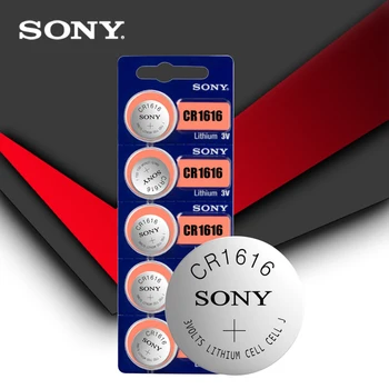 5pc/sok Sony 100% Eredeti CR1616 Gombot Cella Akkumulátor Nézni Autó Távoli Kulcs cr 1616 ECR1616 GPCR1616 3v Lítium Elem