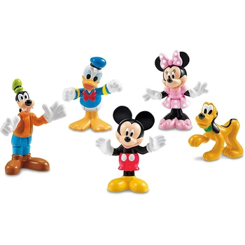 Eredeti 1db random Disney Mickey Egér Akció rajzfilmfigurák, játék baba, Kacsa, kutya, kutya ábra játékok gyerekeknek ajándékokat