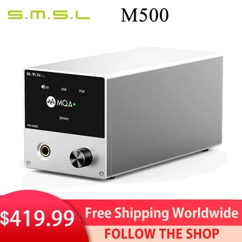 SMSL M500 DAC MQA ES9038PRO ES9311 XMOS XU-216 32bit 768kHz DSD512 Hi-Res Audio Dekóder & Fejhallgató Erősítő