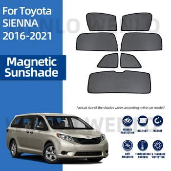 A Toyota SIENNA 2016-2021 Baba Ablak Napellenzők Szélvédő Függöny Háló Mágneses Árnyékban Automata napellenző Napellenző Autó Net Pajzs