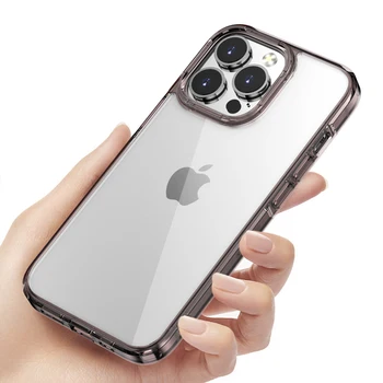 Bonola Luxus Eredeti Tiszta Ügy, hogy az iPhone 13 Pro Max Esetben Átlátszó Kristálytiszta Akril Kemény Ütésálló Fedezni iFhone 13