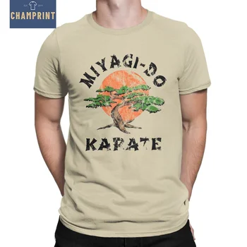Kobra Kai A Karate Kölyök Miyagi-Do Karate póló Férfi 100% Pamut Vintage Póló Kerek Galléros Pólók Rövid Ujjú Felsők Fél