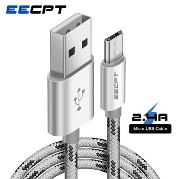 EECPT Micro USB Kábel 2.4. A Mobil Telefon USB Töltő Kábel-Gyors Töltés Vezeték Adatok Szinkronizálása Microusb Kábel Samsung S7 S6 Xiaomi