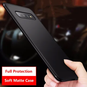 Puha Telefon Matt Case Samsung Galaxy S20 S21 S10 Plus Ultra TPU Szilikon tok Samsung S9 S10 S8 Plusz védőborítás