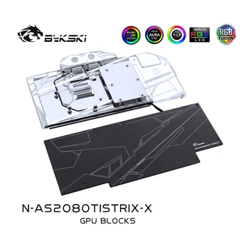 Bykski PC vízhűtés Radiátor GPU hűtő videó Grafikus Kártya Víz Blokk az ASUS ROG STRIX RTX2080Ti N-AS2080TISTRIX-X