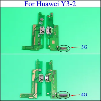 Új USB Töltő port Igazgatóság Dock modul Csatlakozó Flex kábel HuaWei Y3 II-2 Y3 Y3-2 3G 4G Töltő csatlakozó Csere sparts