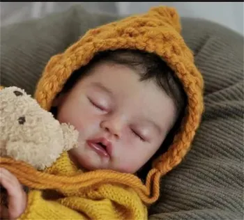 Új 19inch VIVIA Édes Alvó Babát Reborn Baba Készlet Ruhával Test DIY Összeszerelési Készlet