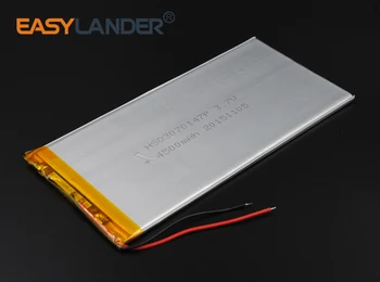 3.7 V 4500mAh 3070147 Újratölthető li-Polimer Li-ion Akkumulátor, Bluetooth Notebook Tablet PC-elektronika biztonsági lámpa