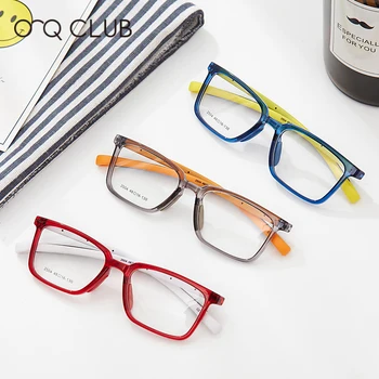 O-Q KLUB Gyerekek Ultrakönnyű Szemüveg Keretek TR90 Szilikon Szemüveg Rugalmas, a Gyermekek Tér Szemüveg Rövidlátás Optikai Szemüveg 2504