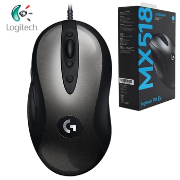 Logitech Eredeti MX518 Legendás Gaming Mouse a HŐS Érzékelő 16000DPI Klasszikus Láz Szinten Egér Legenda Újjászületett a Gamer Egér
