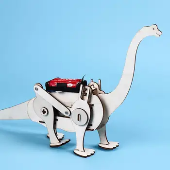 DIY 3D-s Walking T-rex Dinoszaurusz Közgyűlés Rejtvények Gyerekek Kísérlet Oktatási Játék nagyban gyakorolta a gyermek fejlődési készség