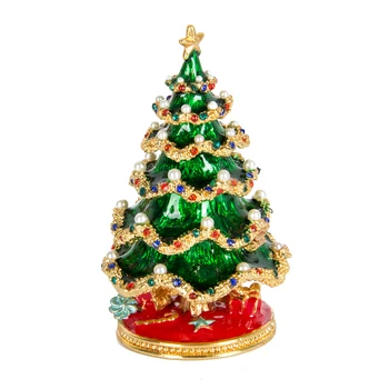 QIFU Új Érkeznek Fém Zöld Fehér karácsonyfa Otthoni Dekoráció Ajándék Fesztivál