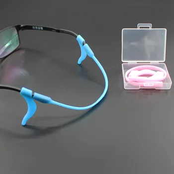 Unisex szemüveg tartozékok, szilikon gumi csúszásgátló kötél fül horog készlet lábak rögzített olvasó szemüveg Rövidlátás szemüveg