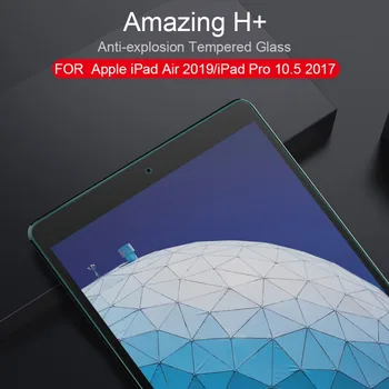 az iPad 2019 Üveg Nillkin 9H+ 2.5 D Ultra-Vékony, Edzett Üveg kijelző Védő fólia Apple iPad Pro 10.5 2017 Nilkin HD Üveg