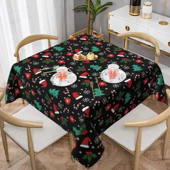 Karácsonyi Terítő Nyomtatott Dekoráció Asztalt Borító Poliészter Szülinapi Parti Olcsó Kawaii Terítő