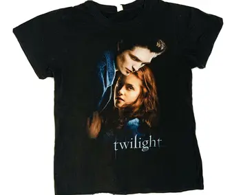 Twilight Saga Promóciós Póló Közepes Méretű Felnőtt Film Tee Rövid Ujjú Edward Jacob