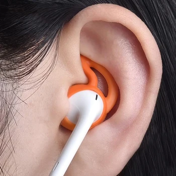 4db Új In-Ear Eartips Fülhallgató Fülhallgató Esetben Fedél Bőr AirPods iPhone 7 Bluetooth Fülhallgató ProtectionEarphone Hüvely