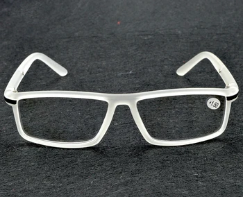 Teljes felni Magas Minőségű Reaging Szemüveg Retro Klasszikus Téglalap Világos vagy Fekete Szemüveg +1 +1,5 +3.5 Egyéni lencse