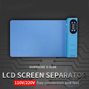 NAPSUGÁR S-918E LCD Kék Képernyő Splitter Fűtés Színpadon Szétválasztó Pad For iPhone iPad LCD Képernyő Elválasztó Eszköz