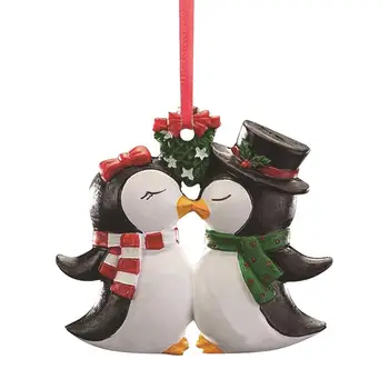 Karácsonyfadísz Akasztás Dekoráció Pár Hóember Pingvin Jegesmedve Medálok A Fa, Fal, Ajtó Parti Dekoráció