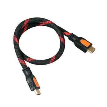 1080P 3D HD HDMI-kompatibilis Nylon Kábel 0.5 M Apple TV-t, Számítógépet, PS4 Stb Plug And Play, Nagy Teljesítmény Jel 