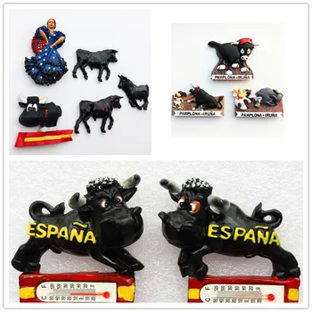 Spanyol Bika-Harc Művészeti Hűtőmágnesek Turisztikai Szuvenír Dekoráció Cikkek Kézműves Mágneses Hűtőszekrény Gyűjtemény Ajándékok