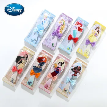 Disney 1db Hercegnő comb új rajzfilm minta íj haj fésű lány légzsák 16 stílus ajándék haj tartozékok Fagyasztott Elsa antisztatikus